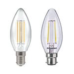 Candle LED B15d and B22d