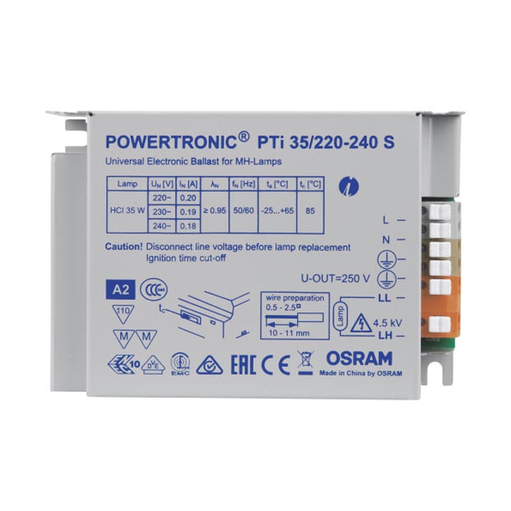 Osram Powertronic PTi and PT-FIT for HD lamps without cable clamp