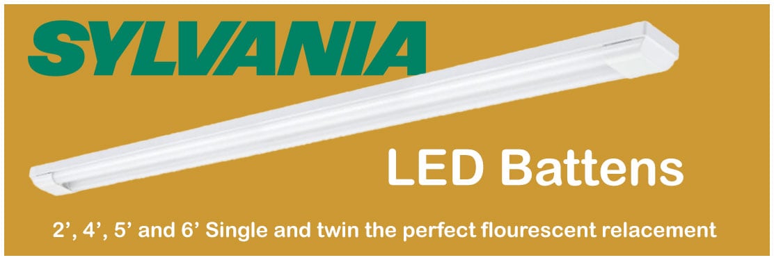 Sylvania Cool White LED Battens